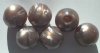 6 20mm Satin Mauve Bronze Swirl Vintage Acrylics